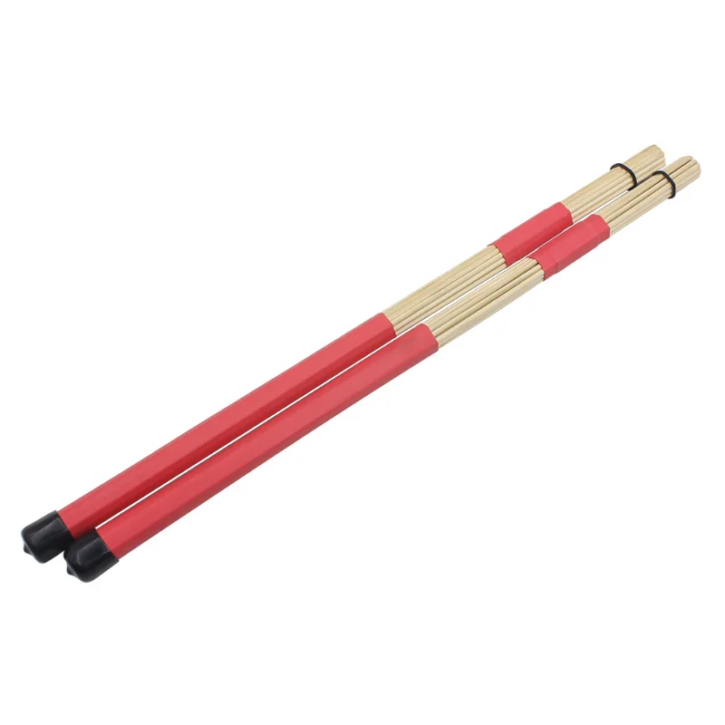

1 Pair High Quality Bamboo Drum Brush Drumsticks Rods Jazz Drum Sticks Brushes Rod Percussion Accessories Parts