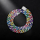 Цепь мужская из кубинской цепи в стиле хип-хоп, 12 мм