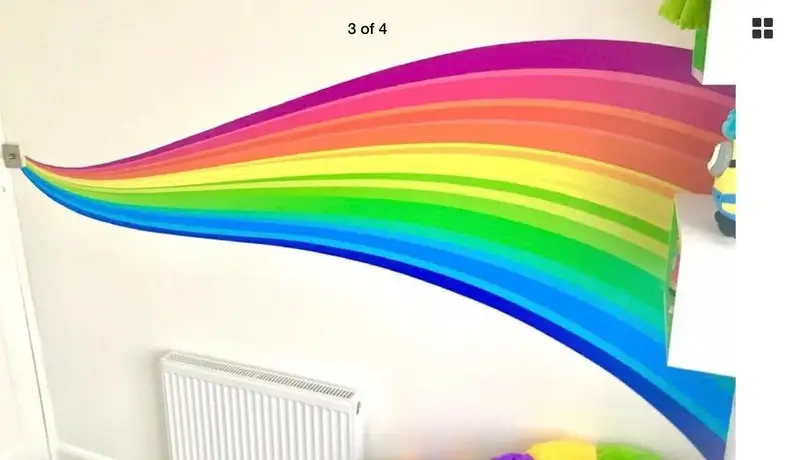 

Rainbow Wall sticker - Large 2590mm x 1190mm - 23