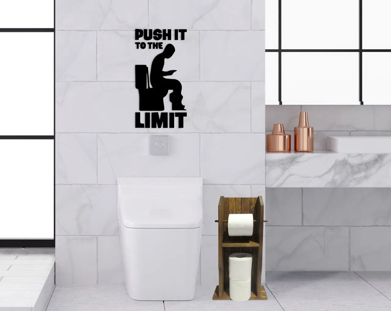 

BK дома натурального дерева держатель для туалетной бумаги и концепция Ванная комната стены Dekoru-7