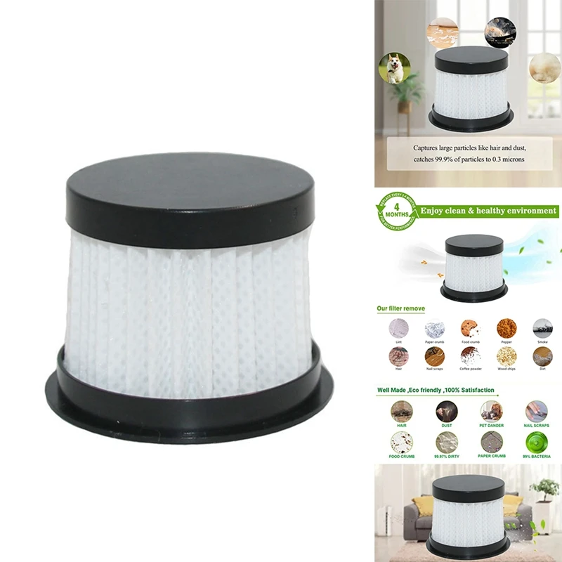 

3Piece HEPA Filter Washable Replacement Accessories For Deerma CM300S/CM400/CM500/CM800/CM900 Mite Remover