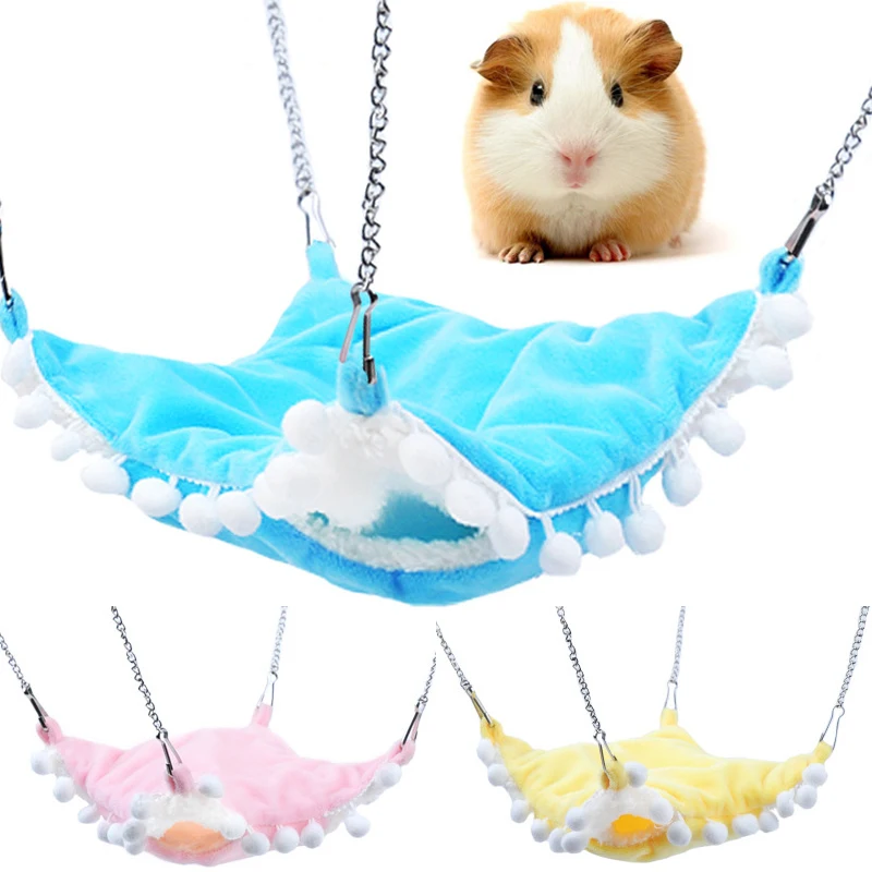 

Теплый Гамак для хомяка, крыса, искусственный дом, белка, морская свинка, двухслойный плюшевый жилет, товары для маленьких домашних животных