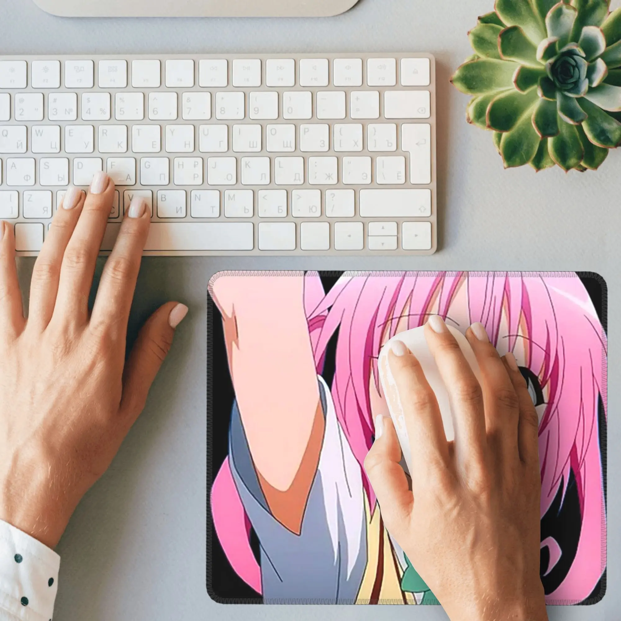 Фото Коврик для мыши Nana Astar Deviluke из To Love Ru Darkness, коврик для компьютерной клавиатуры и мыши, игровой коврик для ПК, ноутбука, настольный коврик для офисного стола №5