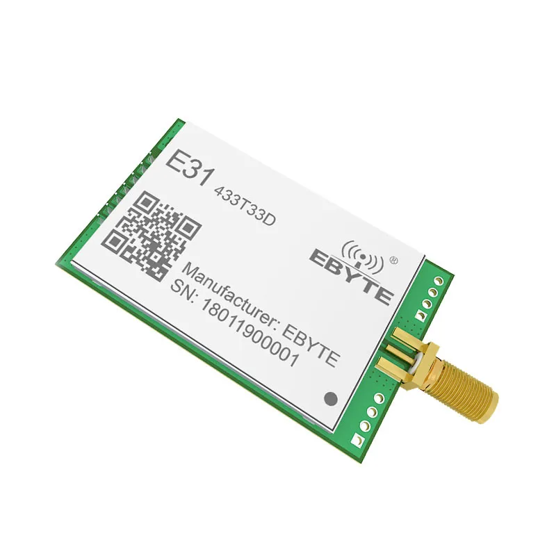 

E31-433T33D AX5243 Модуль UART 433 МГц 33dBm антенна SMA-K DIP модуль 2 Вт Высокая мощность 8 км беспроводной приемник