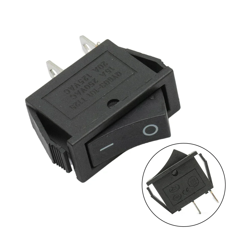 KCD3-101/2P ВКЛ-ВЫКЛ 16A 2-контактный точечный подсветка SPST защелкивающийся кулисный