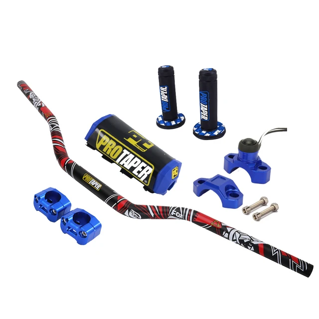 Motorcycle 1 1/8&quot Fat Bar 28MM 800mm Handlebar Clamps Universal Stop Start Kill Switch Set For KTM Honda Yamaha EXC CRF |