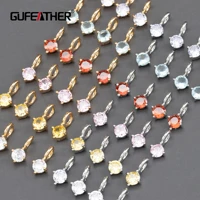 gufeather ma77jewelry accessoriesnickel free18k gold rhodium platedcopperzirconcharmsdiy pendantjewelry making10pcslot