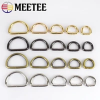 10pcs meetee 13 50mm o d metal ring buckles handbag strap belt buckle for clothing collar clasp diy leather craft bags accessory