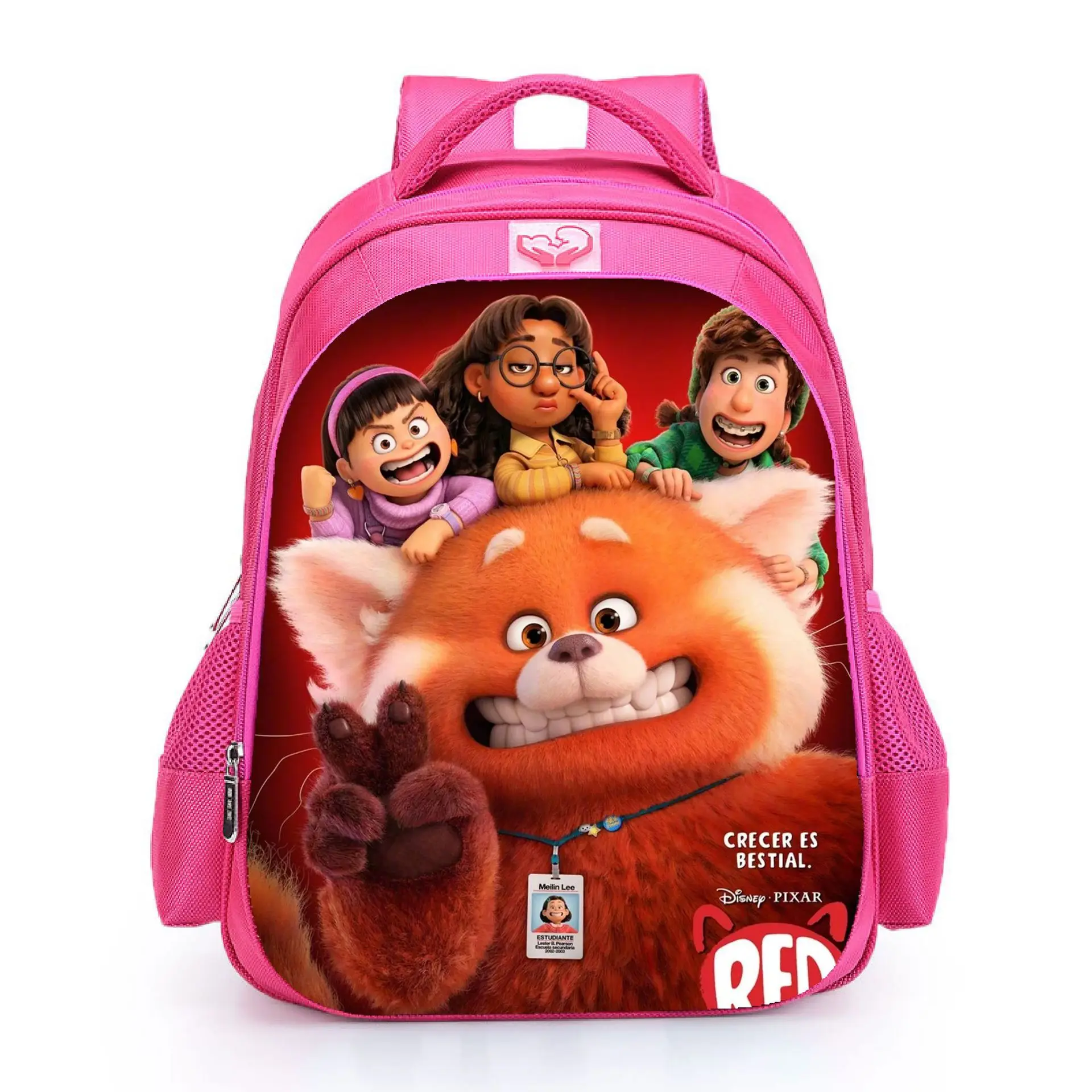 

40cm Anime Disney Pixar Turning Red Children's School Backpack Turning Red Panda Mei Lin Character Plush Bag Kids Figure Toys