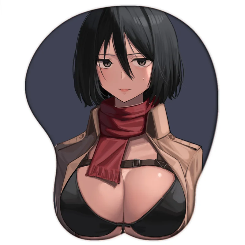 Attack on Titan Mikasa Ackerman Sexy Girls Big Oppai and Ass Mousepad Anime Kawaii 3D Mouse Pad with Wrist Rest Soft Silicone Attack on Titan Mikasa Ackerman Sexy Girls Big Oppai and Ass Mousepad Anime Kawaii 3D Mouse Pad with Wrist Rest Soft Silicone
