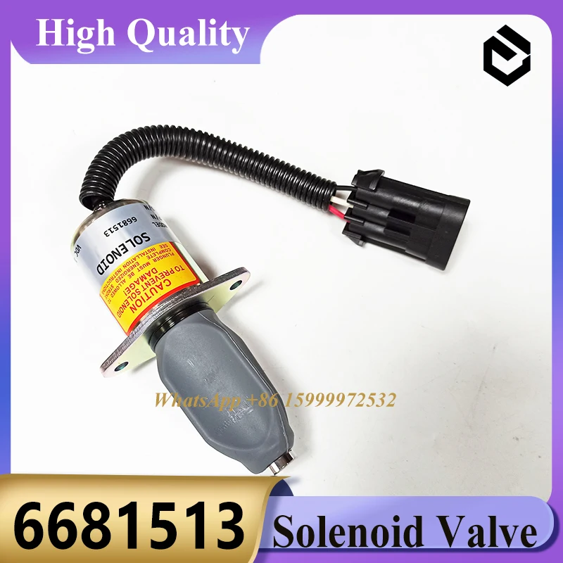 6681513 Электромагнитный клапан отключения подачи топлива для Kubota Bobcat Skid Steer S150 S160 S175