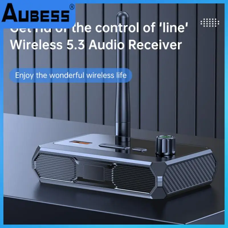 

Dual Channel Audio Receiver 2.4ghz -compatible Adapter Anti-interference Audio Adapter Black