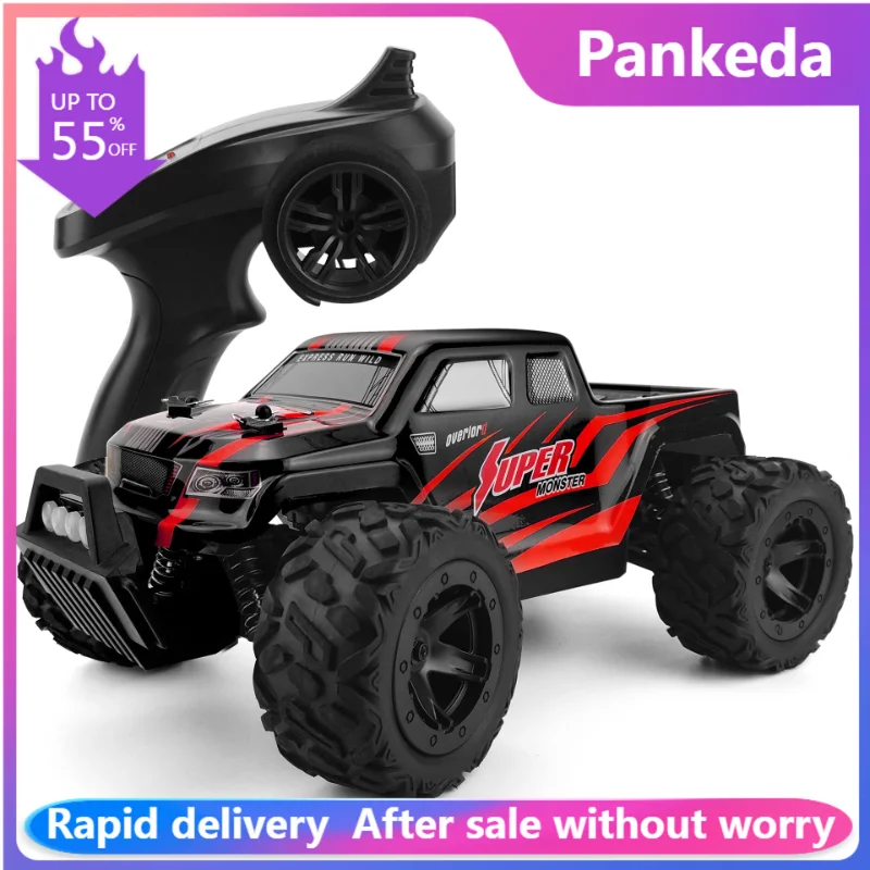 

4WD 1:14 35KM/H Or 40KM/H RC Car With LED Remote Control Cars High Speed Drift Monster Truck for Kids Toys Birthday present