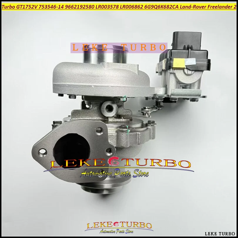 Турбо GT1752V 753546 -5023S -0014 6G9Q6K682CA 9684856680 Для Land-Rover Freelander II 2.2L DW12B PSA 2007-160HP