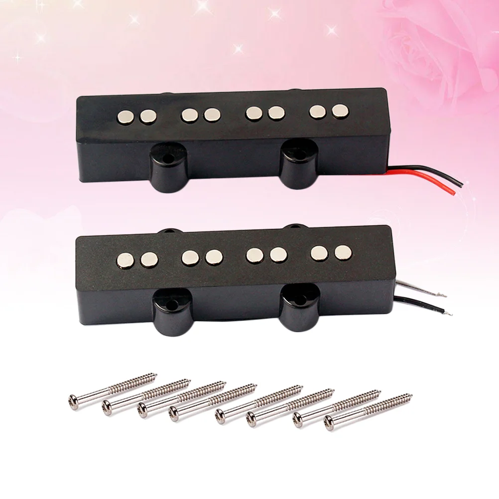 

2 шт. металлический 4-струнный прочный хамбакер для гитары, музыкальный инструмент, бас