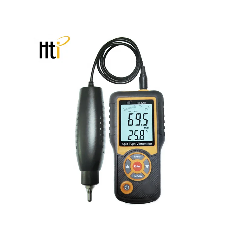 

XINTEST manufacturer Hti brand digitalize portable split type vibrometer HT-1201 vibration measuring large stock for sale