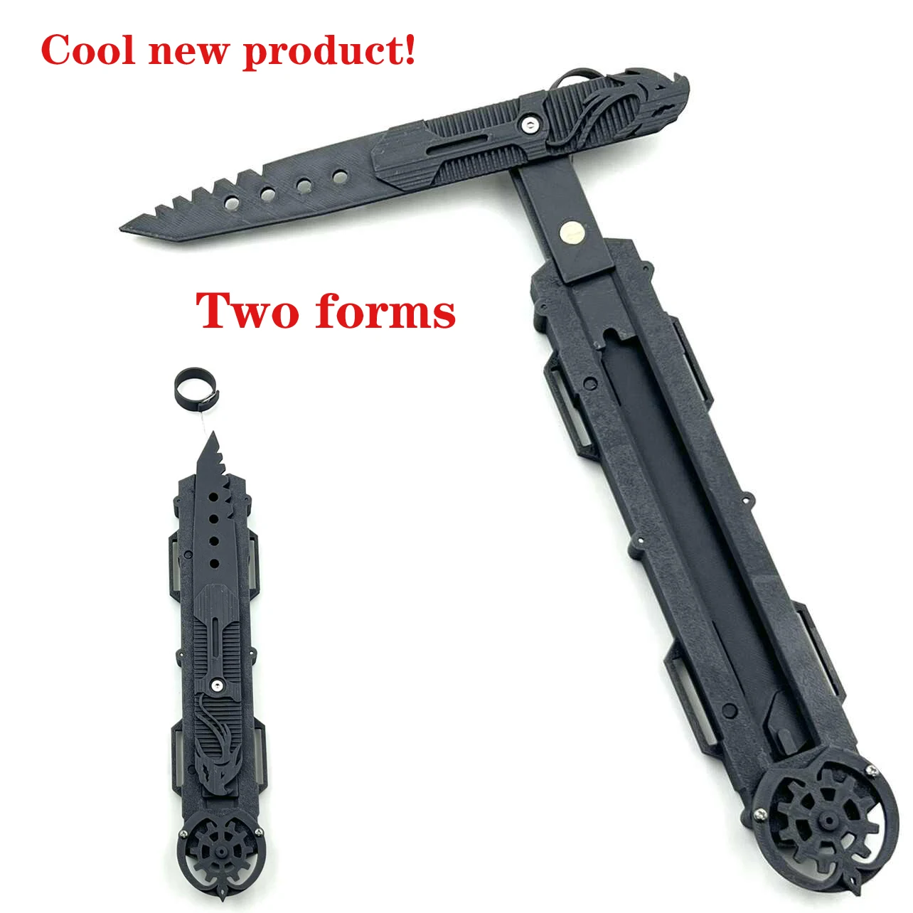 Пластиковый меч с двумя рукавами для косплея