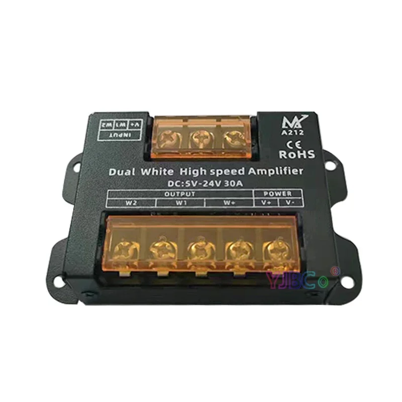 Двухцветный контроллер светодиодной ленты WW CW 5 В ~ 24 30 А регулятор яркости CCT