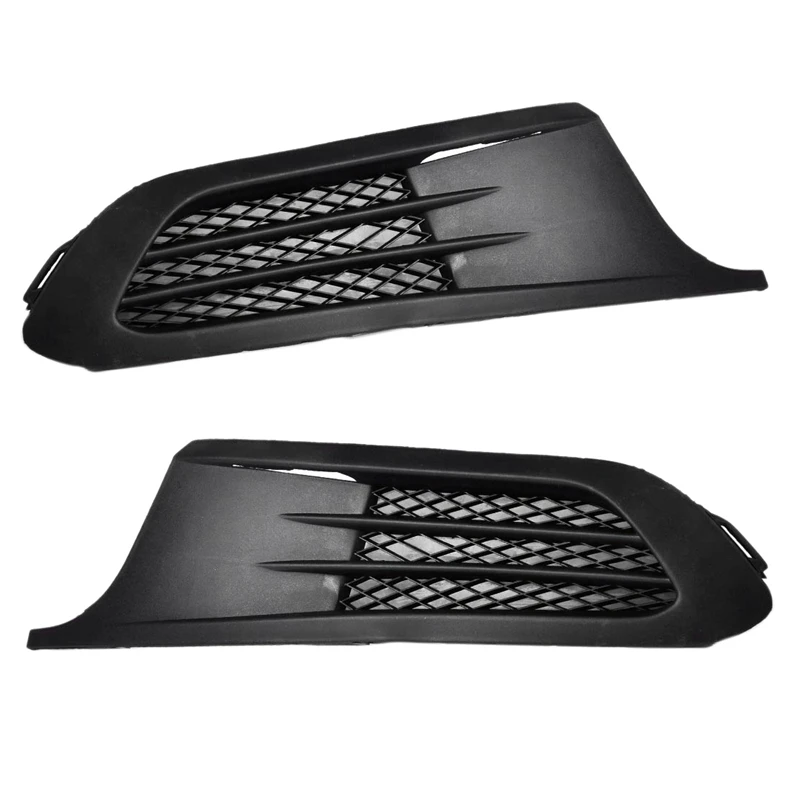 

1Pair Left & Right Bumper Grille Grill Cover Honeycomb Grille Fog Light Lamp Cover For-Jetta MK6 2011-2014 5C6853665