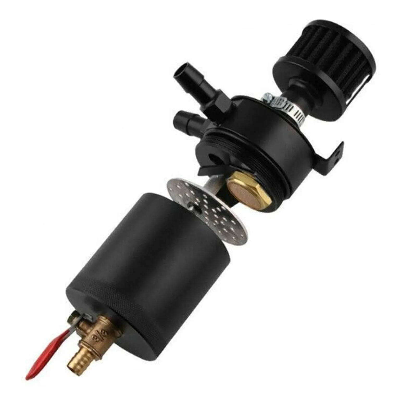 

Маслоуловитель 200 мл перегородка маслоуловитель с дыхательным фильтром маслоотделитель уловитель с дыхательным фильтром для универсально...