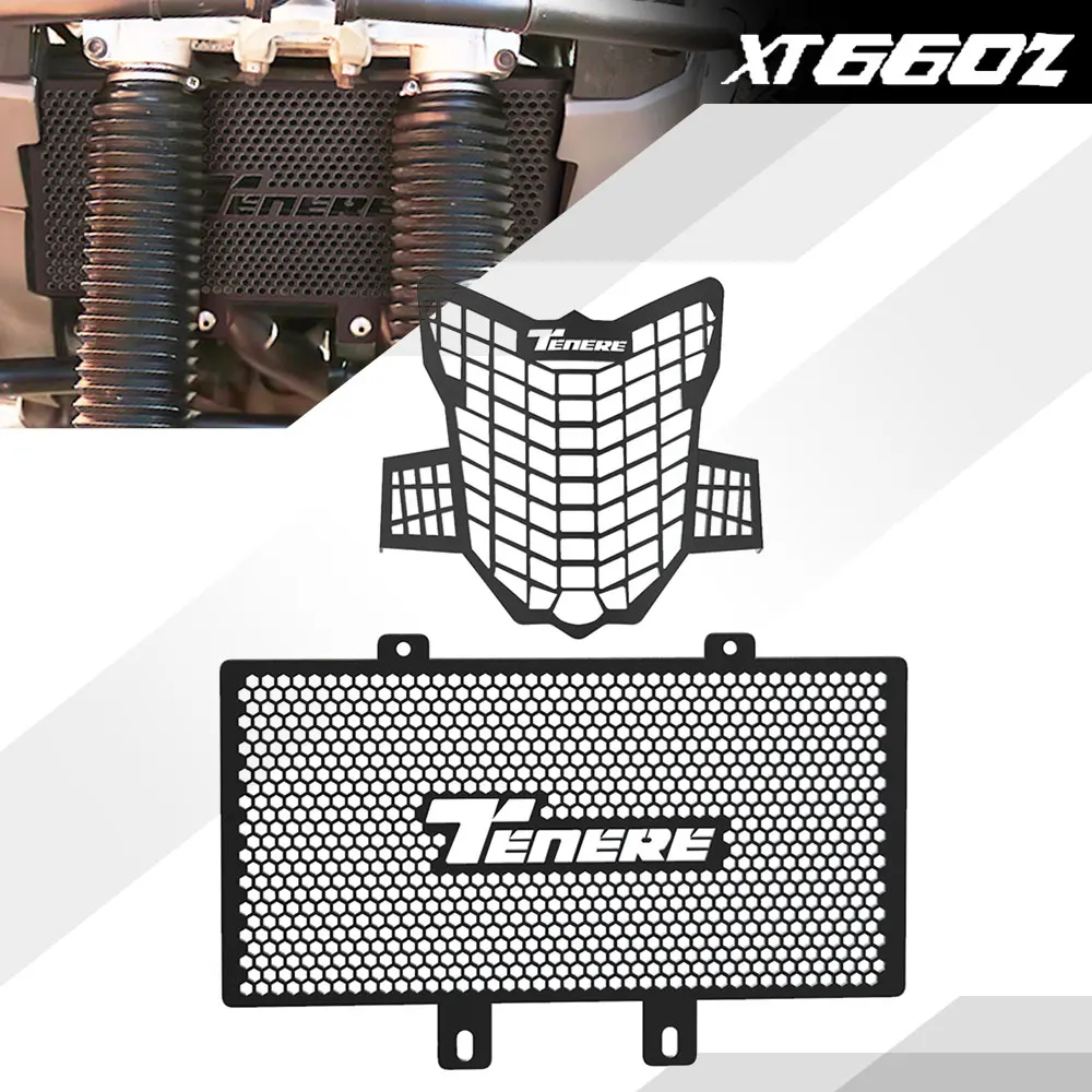 

Motorcycle Headlight Grille Protection and Radiator Grille Guard Cover For Yamaha XT660Z Tenere XT 660 Z SUPER TENERE 2008-2016