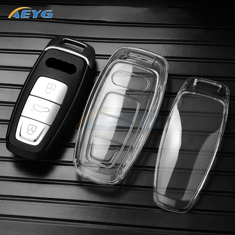 Чехол Для Автомобильного Ключа Из Тпу Audi A3 A4 B9 A6 A7 4k A8 E-tron Q5 Q8 C8 D5 Sq8 — Защитный