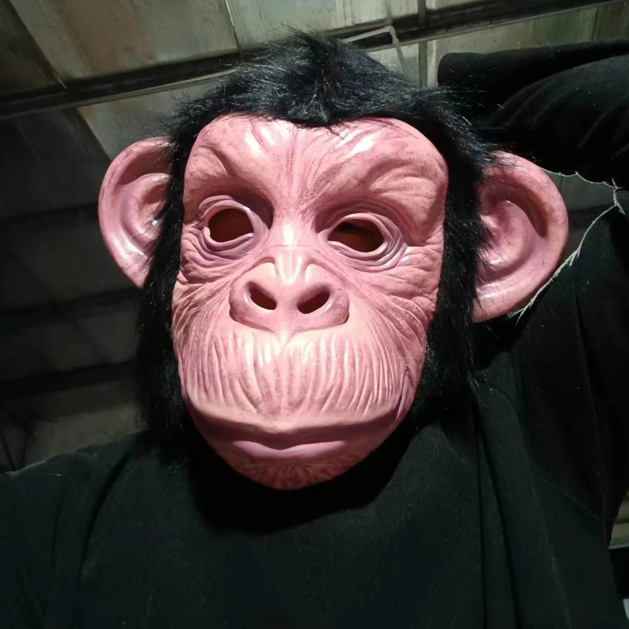 Маска животного яркая маска обезьяны с париком латексный реквизит для костюма