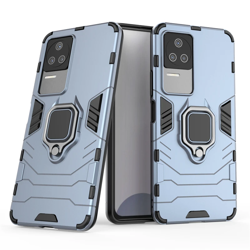 For Cover Poco F4 Case For Poco F4 5G Capas Back Shockproof Magnetic Holder Cover For Xiaomi Poco X3 X4 F3 GT Pro F4 5G Fundas