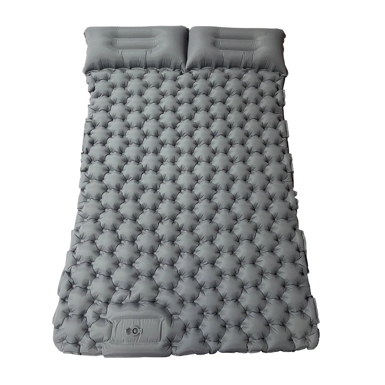 

Double Camping Sleeping Pad With Pillow Ultralight Camping Mattress With Pillow Portable Foldable Foot Pump Sleeping Mat For