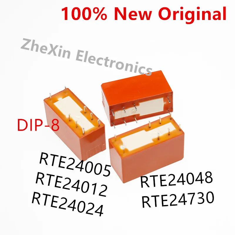 5 шт./партия, RTE24005, RTE24012, RTE24024, RTE24048, RTE24730 DIP-8, новое оригинальное реле печатной платы питания DPDT