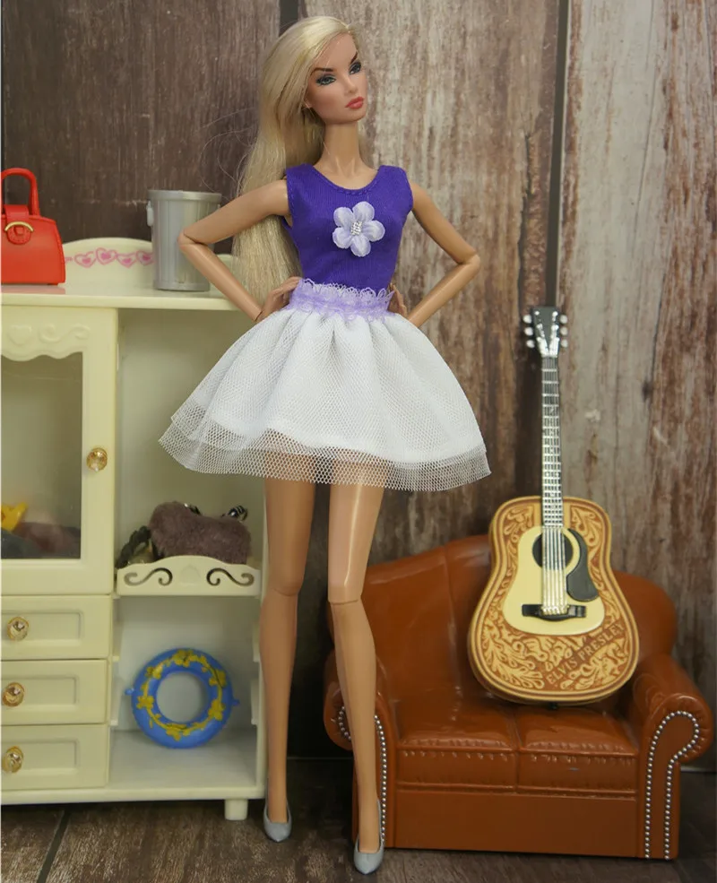 Комплект одежды топ + юбка с шортами и брюки женский наряд для 30 см Барби курн FR