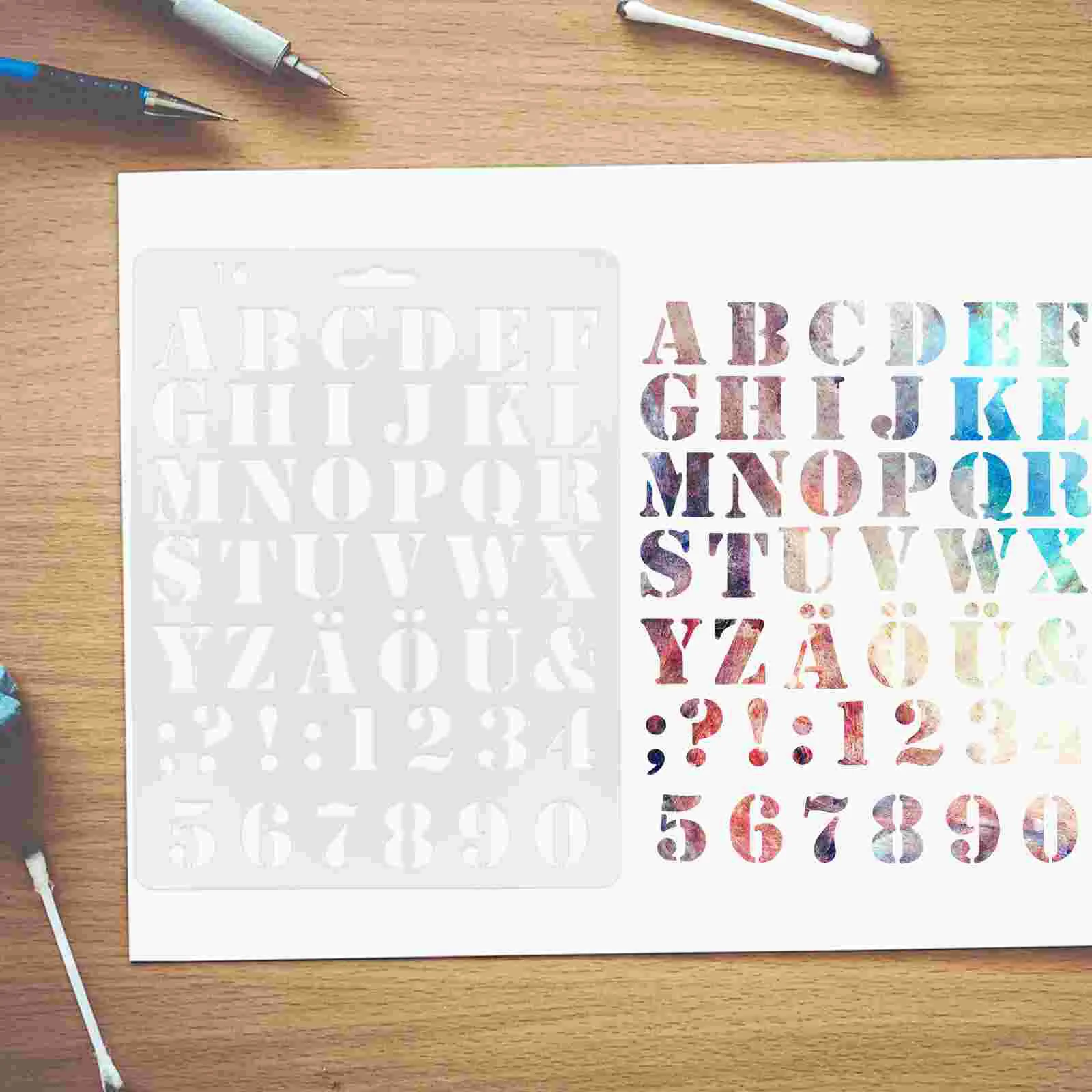 8 шт. шаблон для рисования шаблоны алфавита буквы маленькие трафареты формы цифр