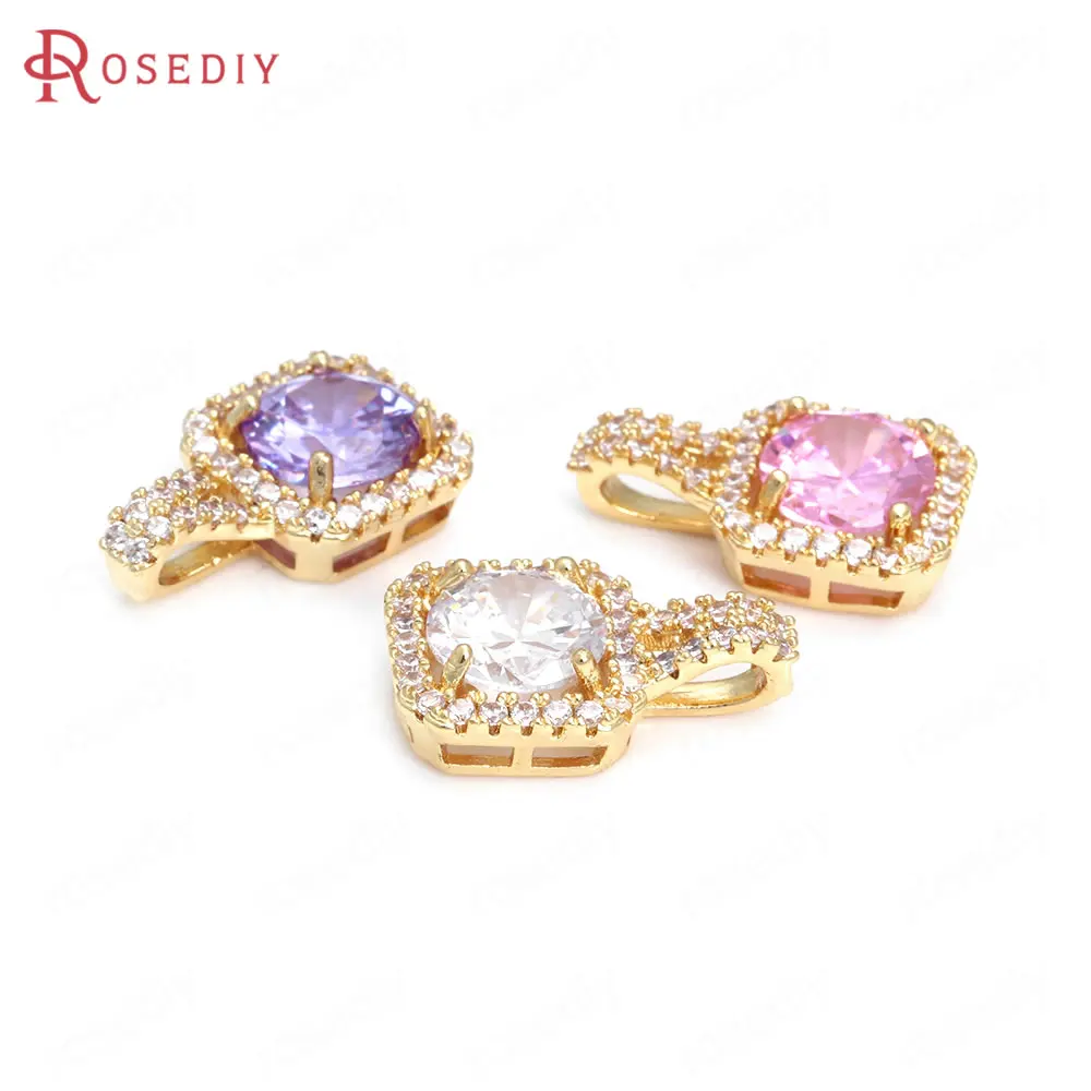 

6 шт., подвески для ожерелий, цвета шампанского