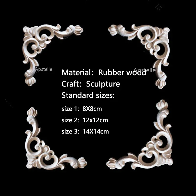 Точечная поставка резиновые деревянные угловые цветы европейские аксессуары