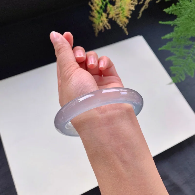 Браслет из натурального стекла Jadeite круглый бар А женский браслет плавающего