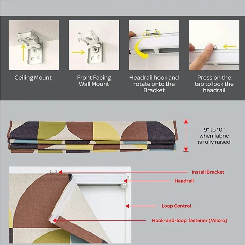 Льняные римские жалюзи Прозрачные шторы с фурнитурой в комплекте на заказ