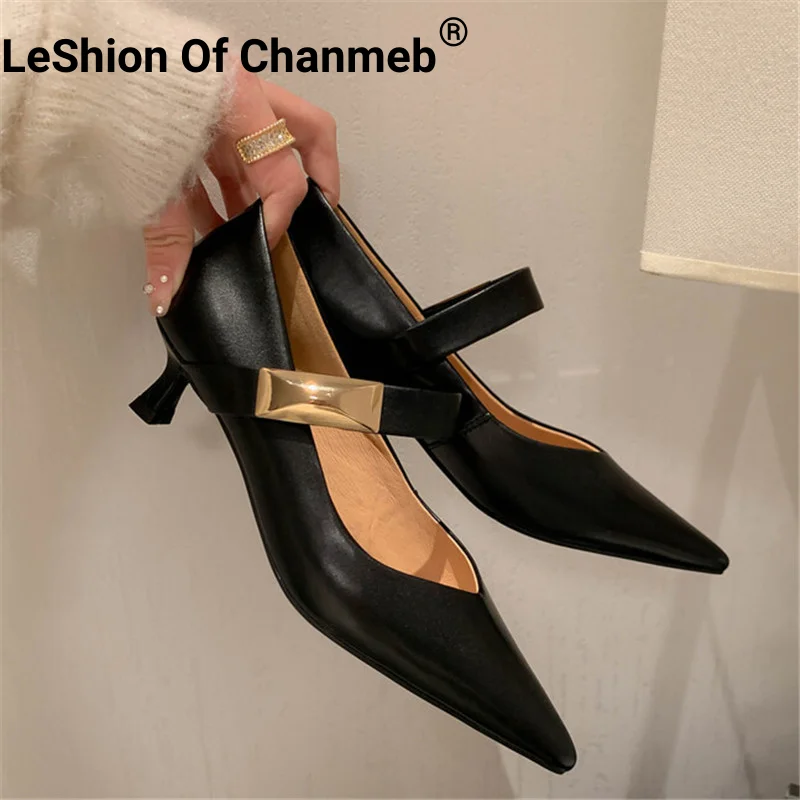 

Женские туфли-лодочки с острым носком, на среднем тонком каблуке, 33-41