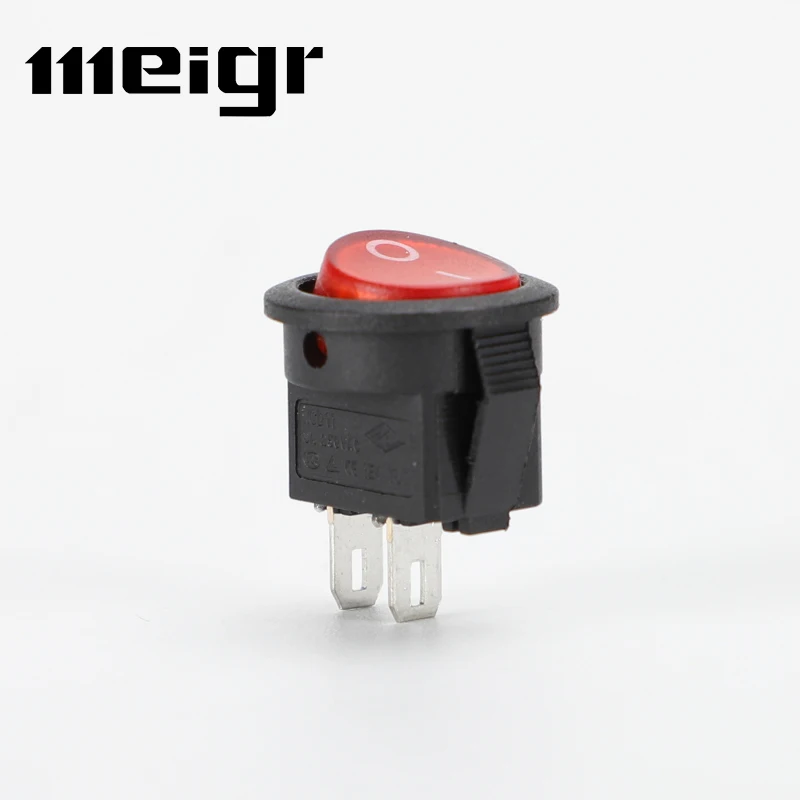 5 шт. KCD1 16,5 мм 3A/250 В переменного тока круглый кулисный переключатель для лодки On-Off Snap SPST 2-контактный 3-контактный выключатель питания кнопочный переключатель