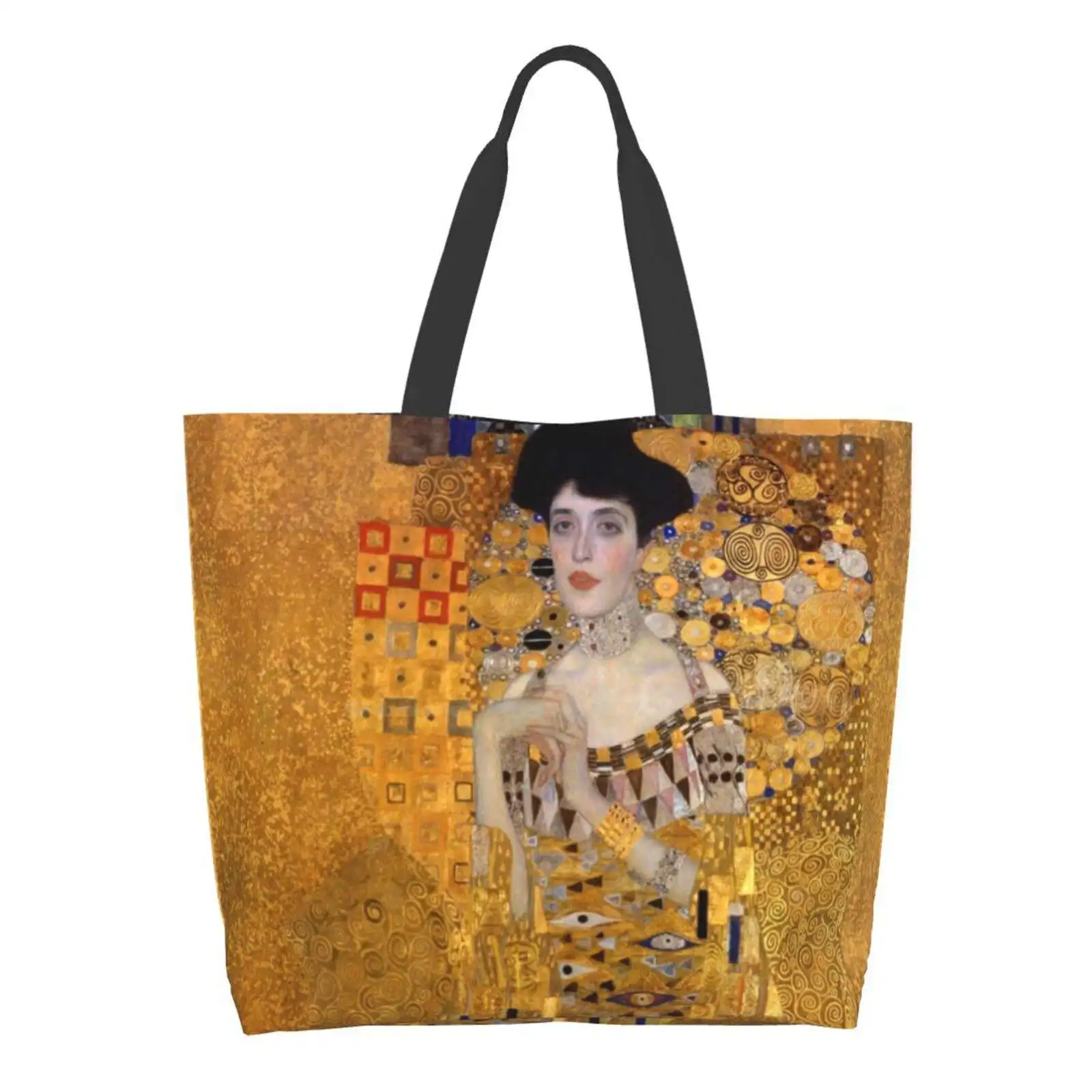

Adele Bloch I Painting By Gustav Klimt Women Totes Shoulder Bags For Travel Girls Handbag Shopper Bag Old Austrian Europe