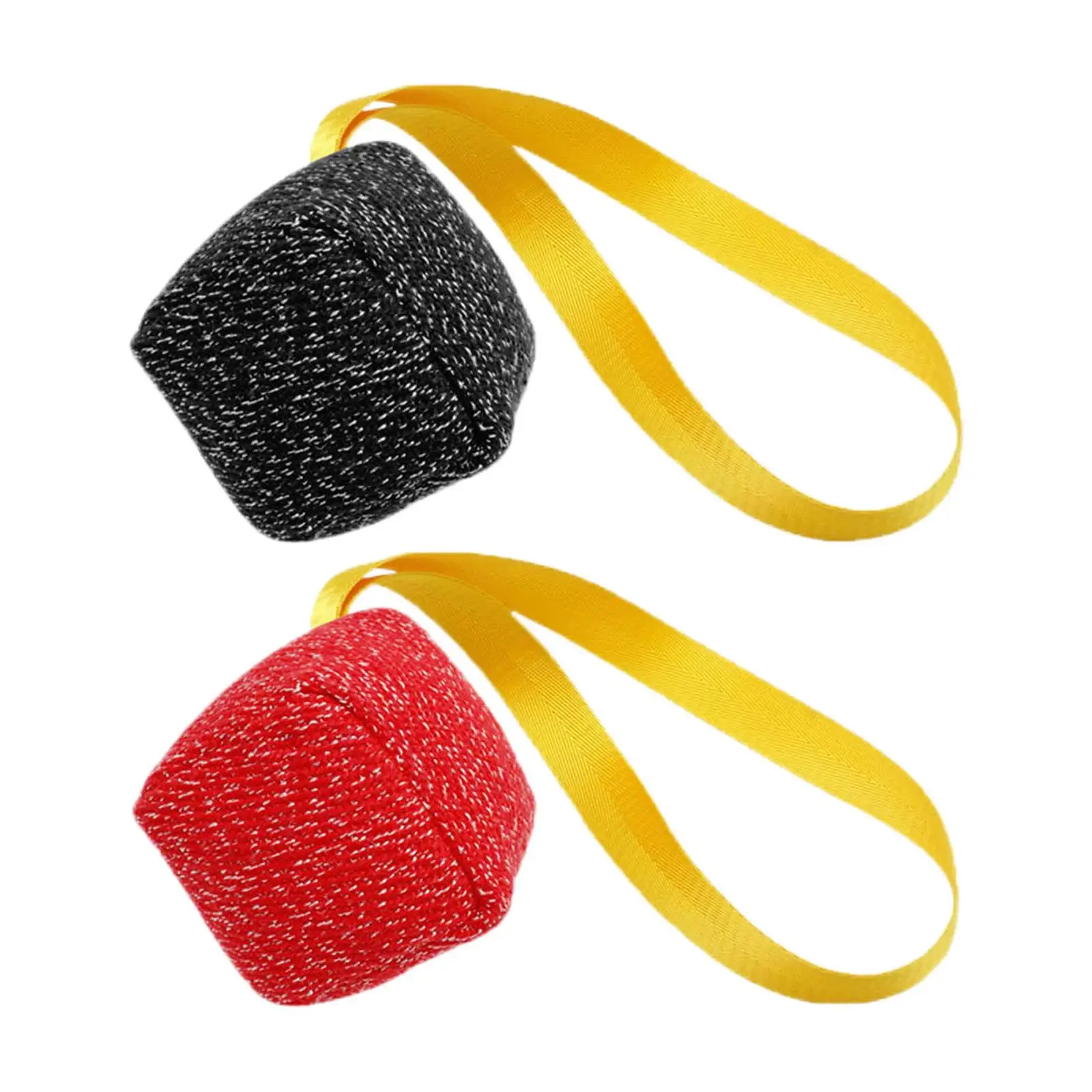 

Pet Dog Bite Toy Teething Interactive Aggressive Chewers with Nylon Handle Tug Toy for Puppy Spaniel Mastiff Bullmastiff German