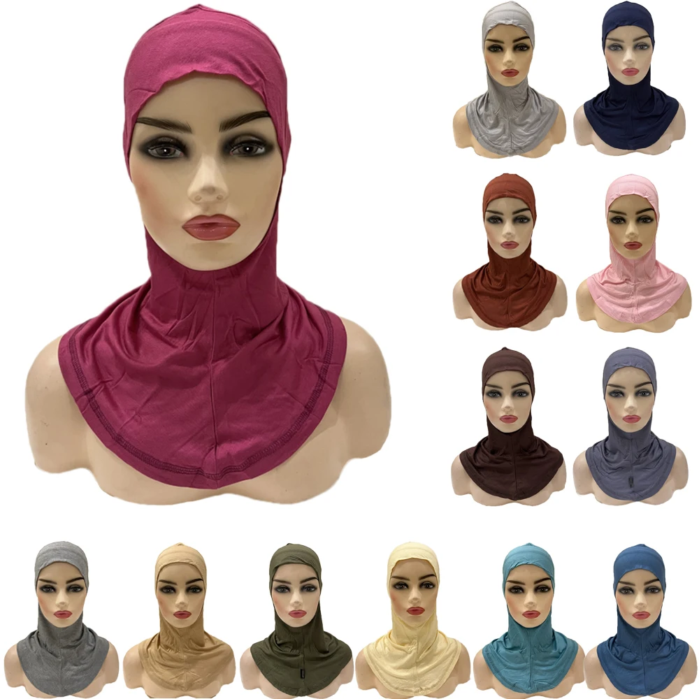 

New Modal Muslim Underscarf Women Veil Hijab Head Scarves Muslim Women Scarf Turbans Head For Women Hijabs Hijab Cap Hat Islamic