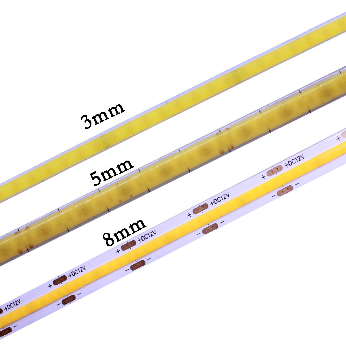 

Гибкие Светодиодные Ленты COB 3 Мм/5 Мм С Регулируемой Яркостью, 12В/24В, Высокая Плотность, Для Домашнего Декора, RA90