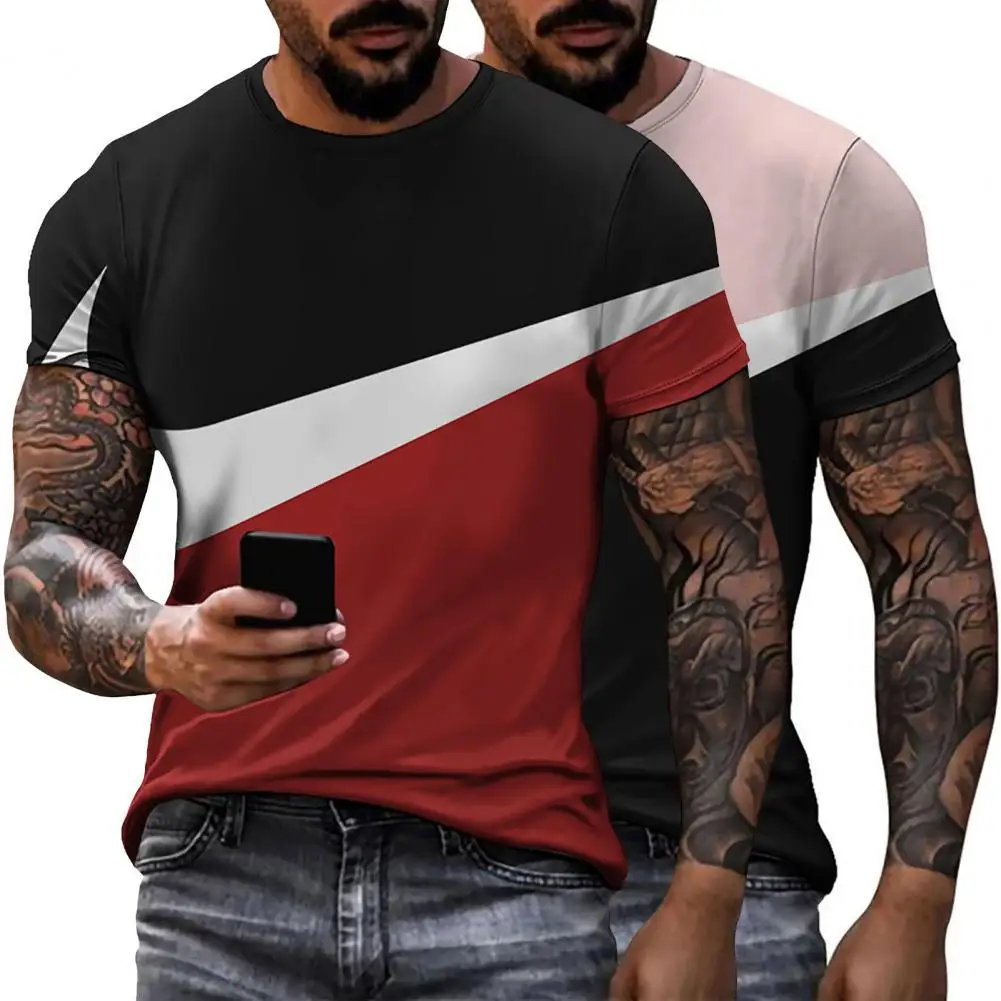 

Terrific Summer T-shirt Young Style Round Necks T-shirt Comfortable Summer Shirt