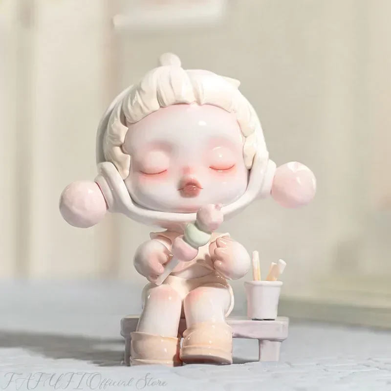 Фото POP MART Skullpanda The Warmth Series оригинальная слепая коробка Mystery Box Toys Mistery Caixa Фигурка Surpresa Cute Model Birth №5