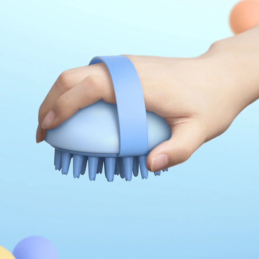 

Silicone Scalp Massager Shampoo Brush Washing Shower Hair Massager Clean Brush Bath Shower Hair Cleaning Comb Massager For Head
