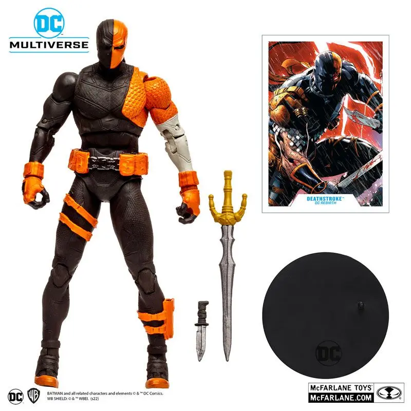 Origina Mcfarlane DC Multiverse 7 Inch 175 Deathstroke Rebirth In Stock Anime Action Collection Figures Model Toys