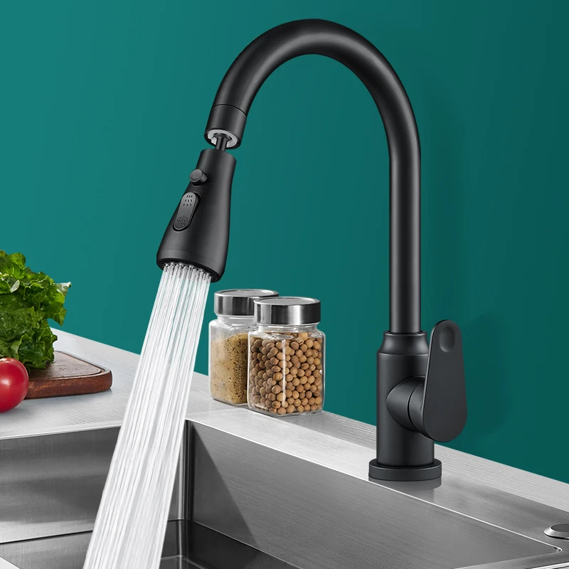 Кухонный смеситель с двумя в одном головками для горячей и холодной воды