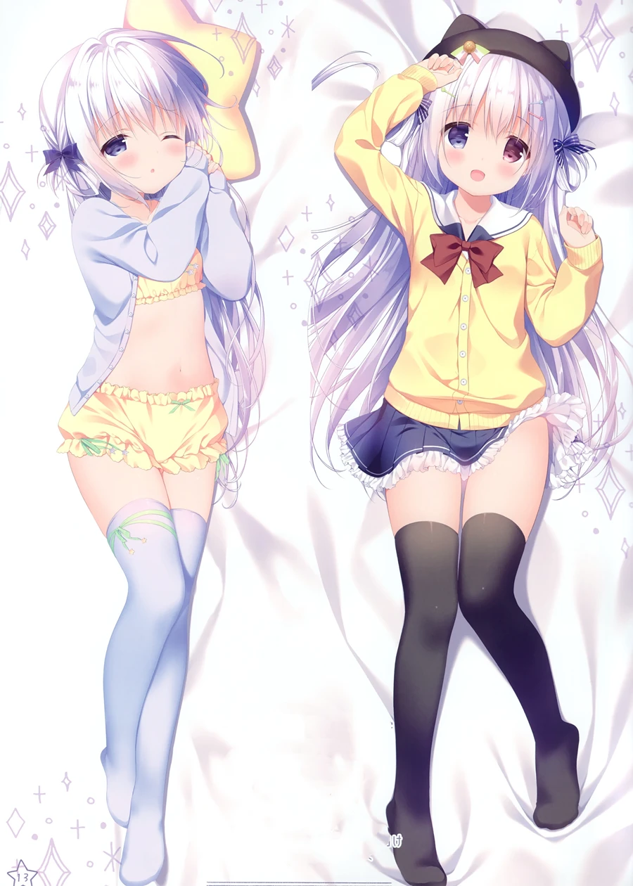 

Двусторонняя наволочка для подушки Dakimakura Anime kafuu chino
