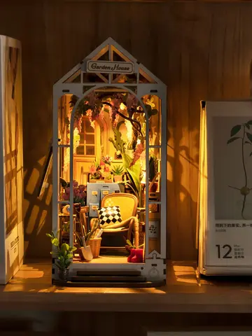 Robotime Rolife DIY Книга Nook Gardenhouse с подсветкой легкая сборка удивительный подарок для ребенка TGB06