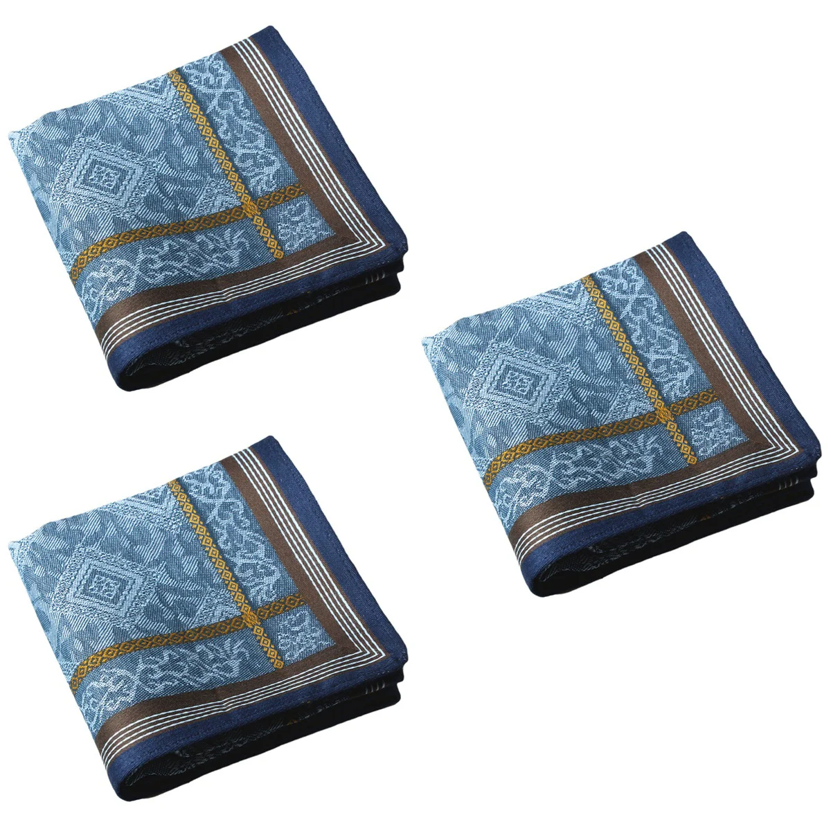 

Men's Handkerchief Vintage Pocket Square Squares Handkerchiefs Embroidery Women Lady